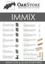Immix Landing Infill Return  Glass Panel 8x80x845mm